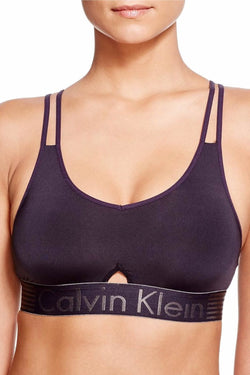 Calvin Klein Black Iron Strength Logo Bralette thumbnail 2