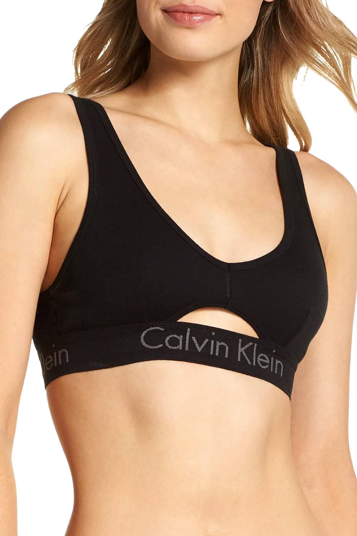 Calvin Klein Black Keyhole Body Unlined Bralette