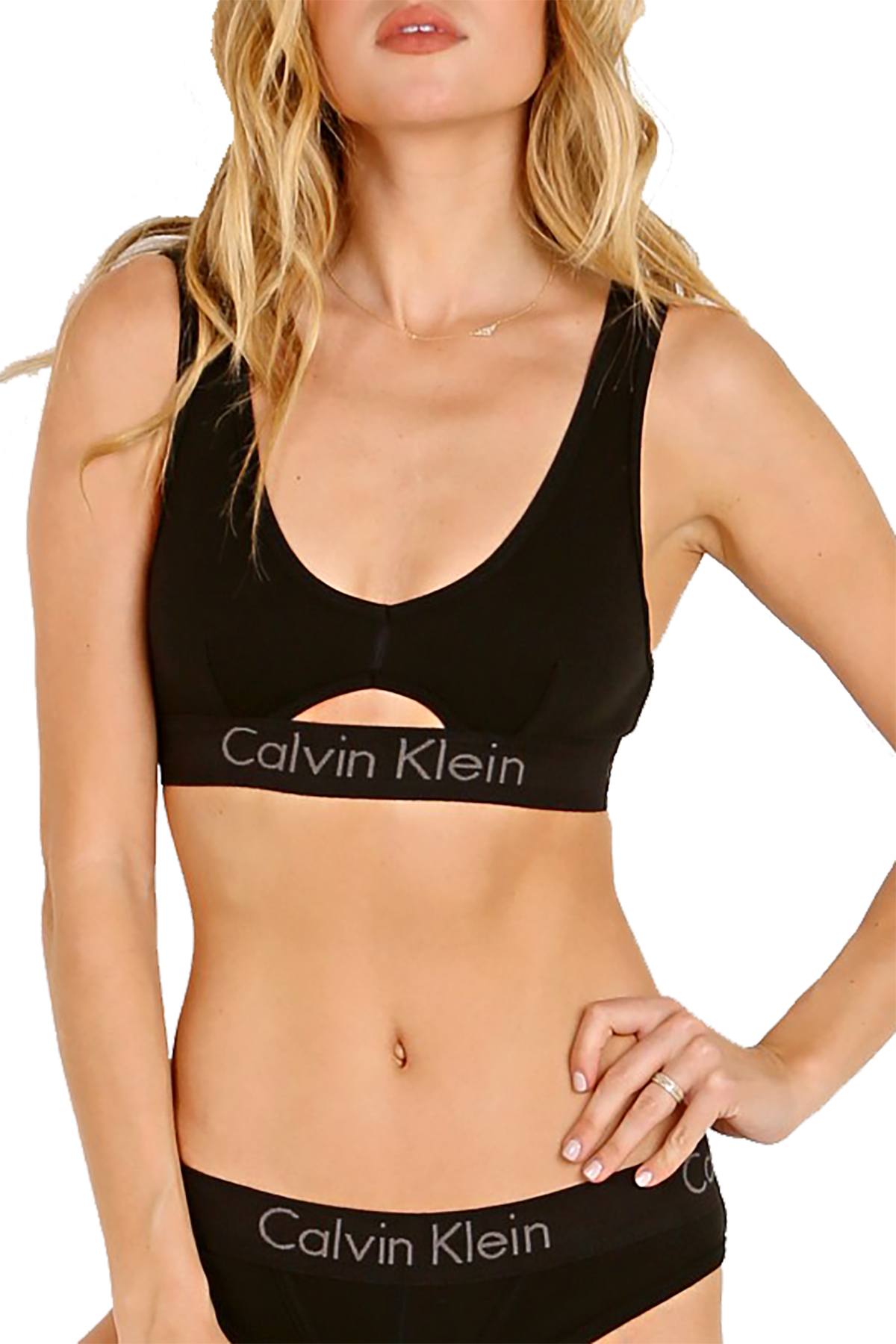 Calvin Klein Black Keyhole Body Unlined Bralette