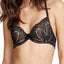Calvin Klein Black Label Audacious Push Up Plunge Racerback Bra in Black