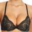 Calvin Klein Black Label Audacious Push Up Plunge Racerback Bra in Black