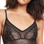 Calvin Klein Black Label Crackled Lace Triangle Bralette in Black