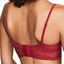 Calvin Klein Black Label Crackled Lace Triangle Bralette in Ember Blaze