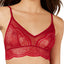 Calvin Klein Black Label Crackled Lace Triangle Bralette in Ember Blaze