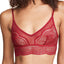 Calvin Klein Black Label Crackled Lace Triangle Bralette in Ember Blaze