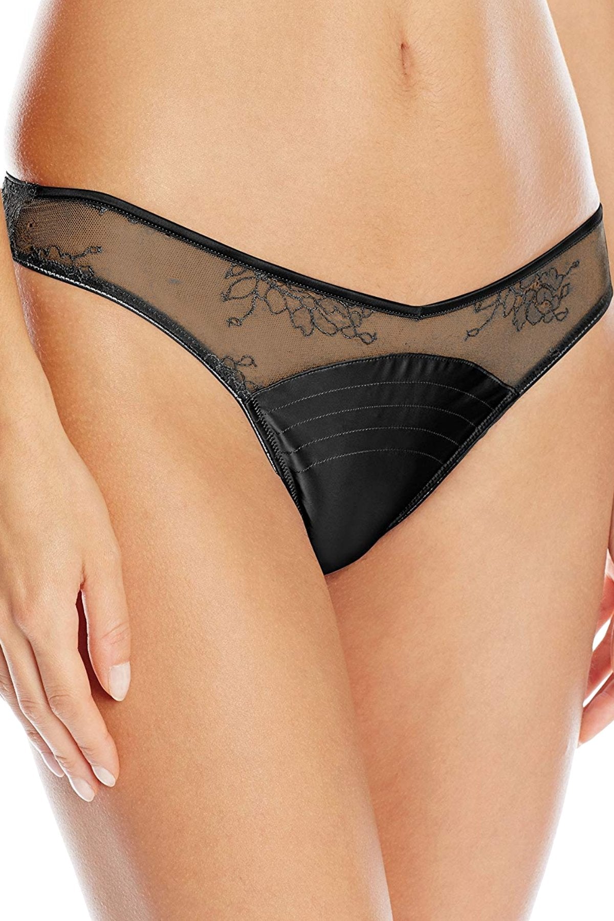 Calvin Klein Black Label Darling Thong in Black