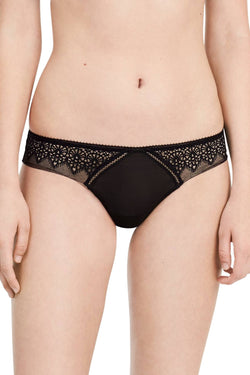 Calvin Klein Black Label Excite Thong in Black thumbnail 2