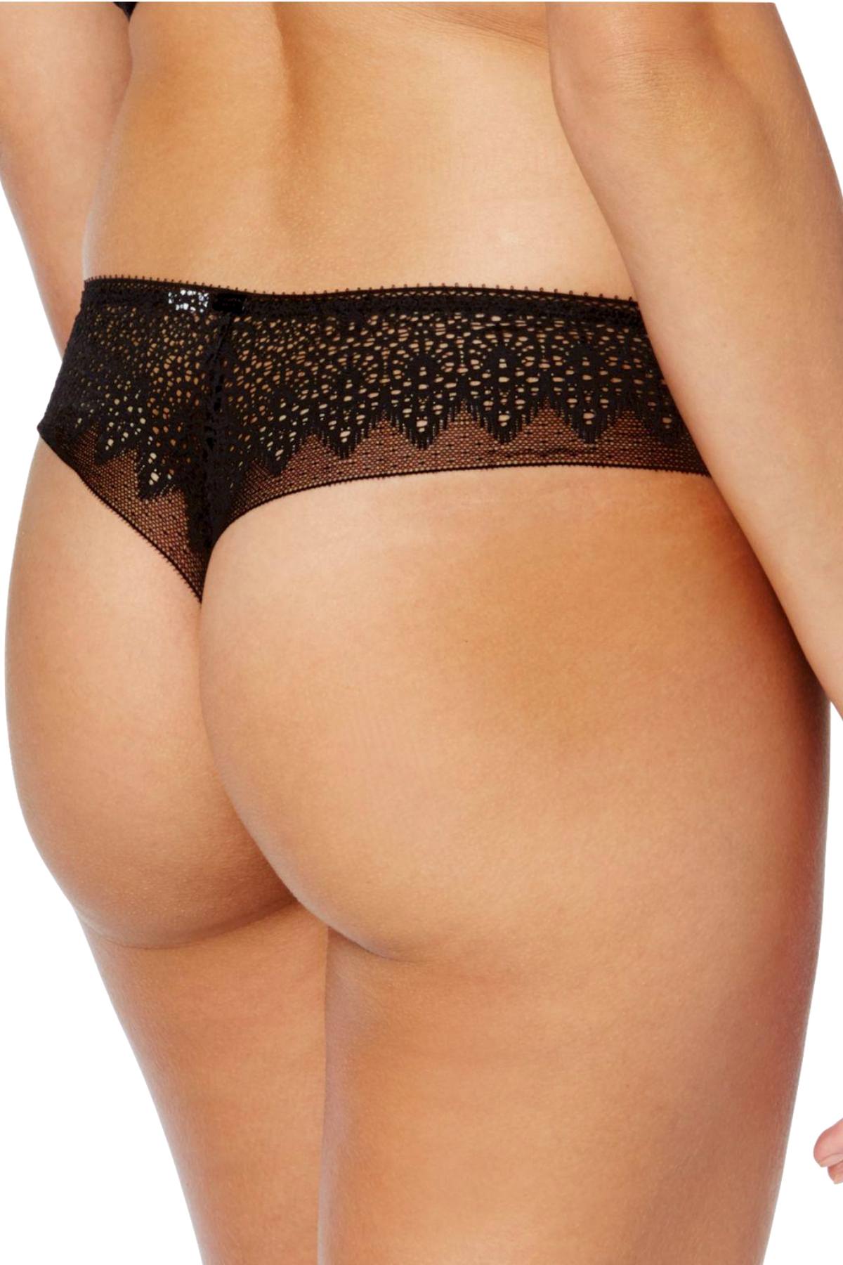 Calvin Klein Black Label Excite Thong in Black