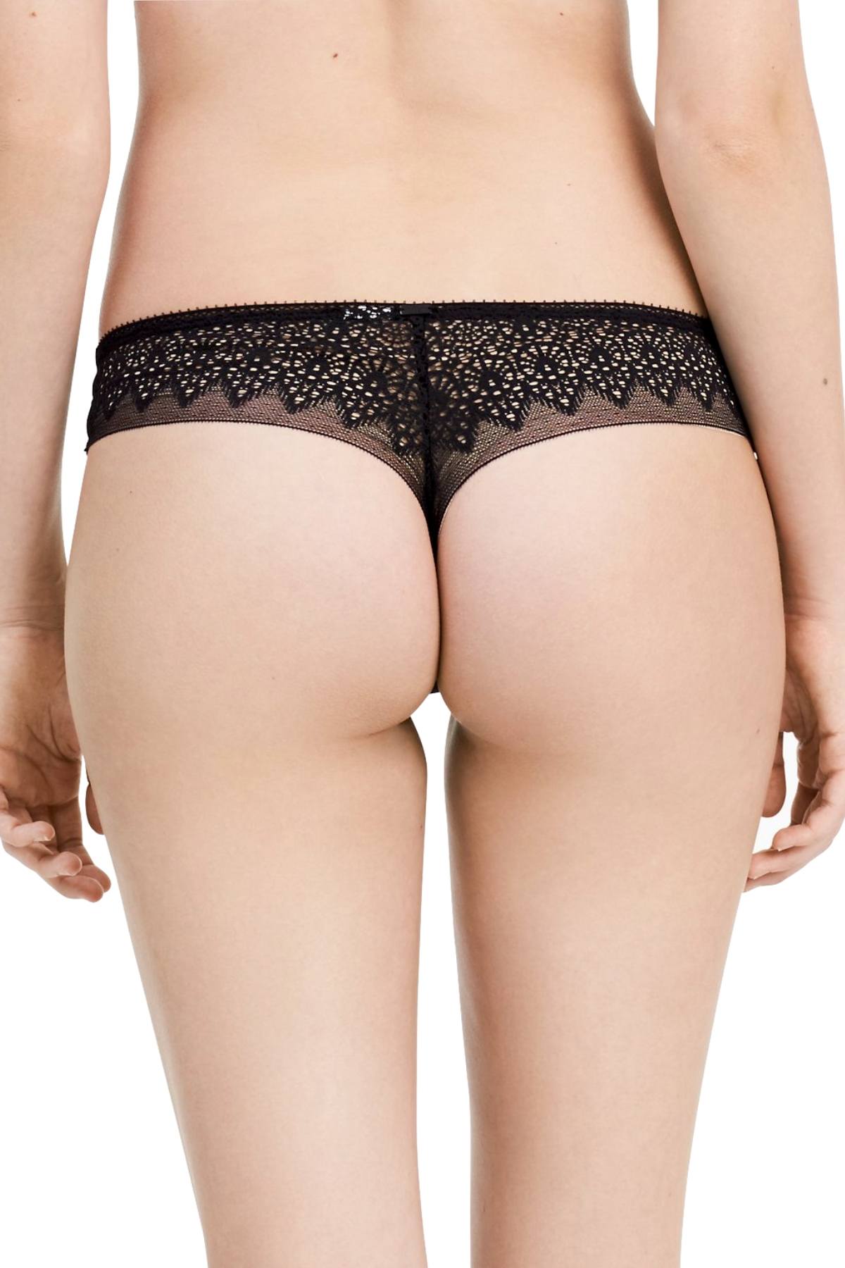 Calvin Klein Black Label Excite Thong in Black