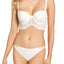Calvin Klein Black Label Rose Lace Strapless Longline Bra in Ivory