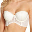 Calvin Klein Black Label Rose Lace Strapless Longline Bra in Ivory