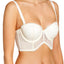 Calvin Klein Black Label Rose Lace Strapless Longline Bra in Ivory