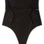 Calvin Klein Black Label Sculpted Moderate Control High Waist Thong in Black