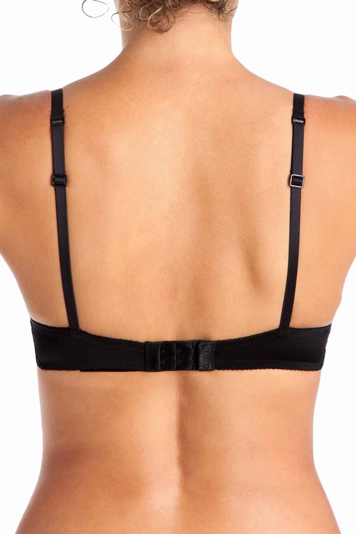 Calvin Klein Black Label Sensual Spacer Sling Balconette Bra in Black