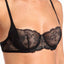 Calvin Klein Black Label Sensual Spacer Sling Balconette Bra in Black