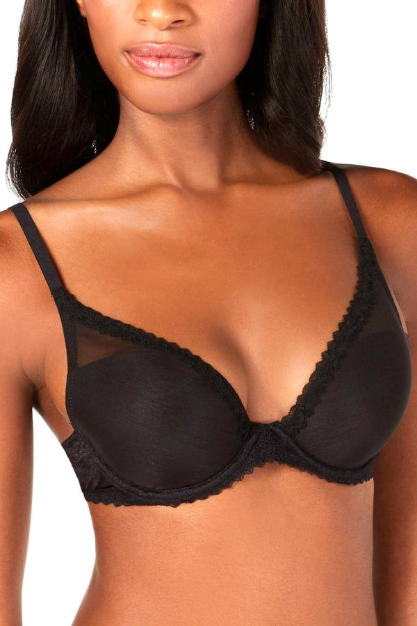Calvin Klein Black Lightly Lined Plunge Bra
