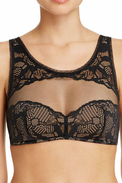 Calvin Klein Black Linger Lace Bralette thumbnail 1