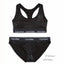 Calvin Klein Black Logo Modern Bralette, Bikini & Hair Tie Set