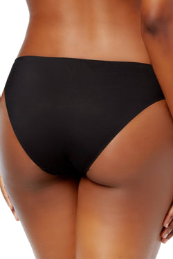 Calvin Klein Black Logo-Waist Laser-Cut Bikini Brief thumbnail 4