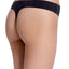 Calvin Klein Black Logo-Waist Laser-Cut Thong