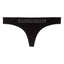 Calvin Klein Black Logo-Waist Laser-Cut Thong