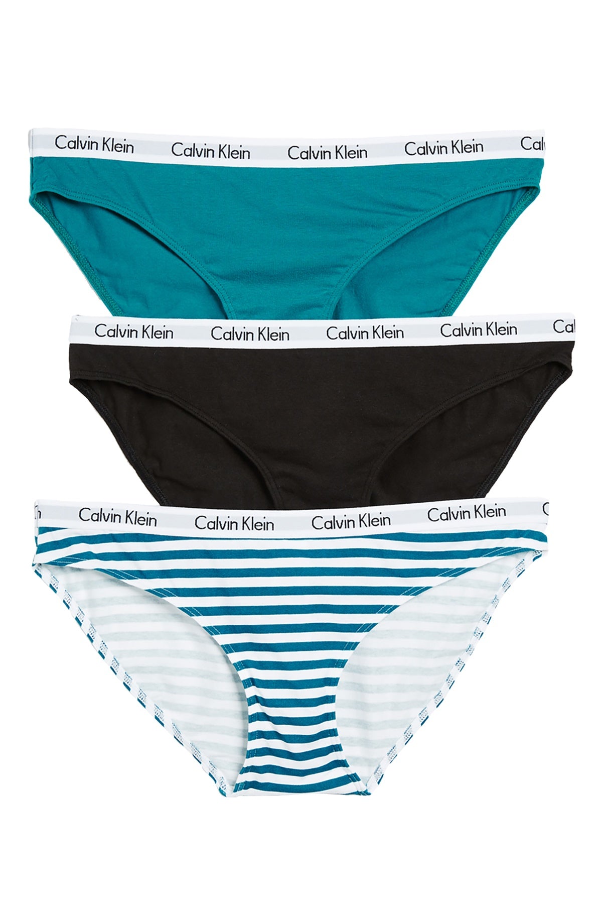 Calvin Klein Black/Mesmerize/Simple-Stripe Carousel Bikini Brief 3-Pack
