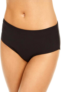 Calvin Klein Black Mid-Rise Tummy Control Bikini Bottom thumbnail 3