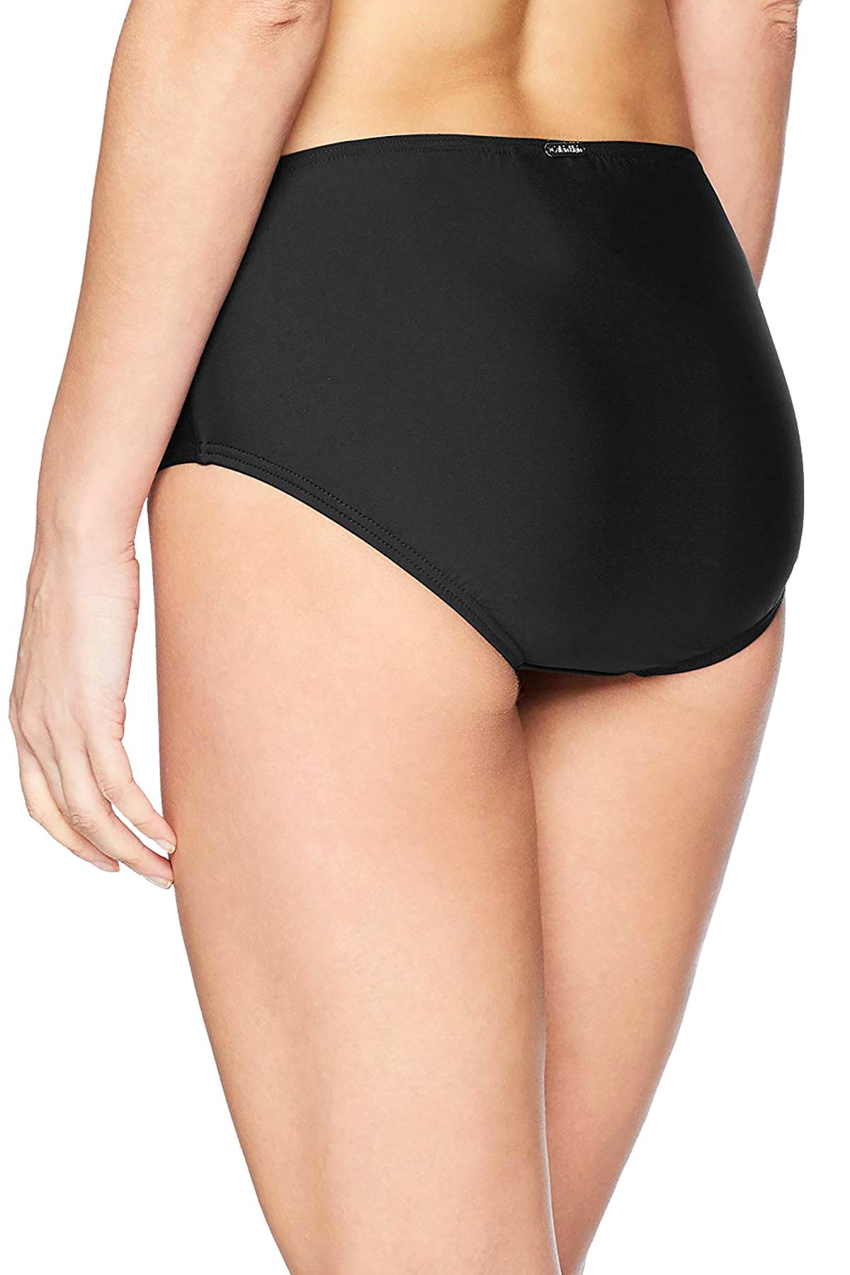 Calvin Klein Black Mid-Rise Tummy Control Bikini Bottom