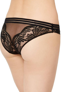 Calvin Klein Black Perfectly-Fit Sheer/Lace Bikin Brief thumbnail 1