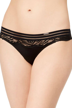 Calvin Klein Black Perfectly-Fit Sheer/Lace Bikin Brief thumbnail 2