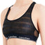 Calvin Klein Black Sheer Censored Logo Bralette