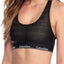 Calvin Klein Black Sheer Censored Logo Bralette