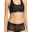 Calvin Klein Black Sheer Censored Logo Bralette