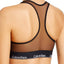 Calvin Klein Black Sheer Censored Logo Bralette