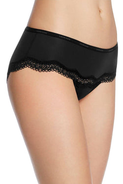 Calvin Klein Black Sheer Marquisette Lace Hipster thumbnail 1