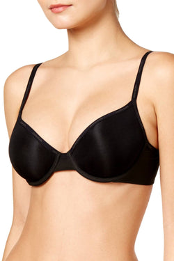 Calvin Klein Black Sheer Marquisette Lightly-Lined Demi Bra thumbnail 1