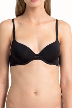 Calvin Klein Black Signature Lace-Trim Demi Bra thumbnail 2