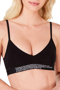 Calvin Klein Black Statement 1981 Logo 2-Way Bralette thumbnail 1