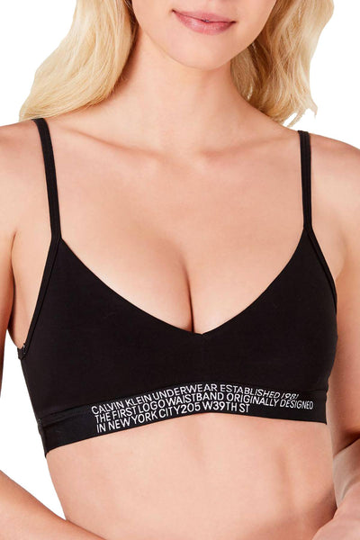 Calvin Klein Black Statement 1981 Logo 2-Way Bralette