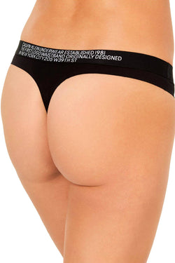 Calvin Klein Black Statement 1981 Logo Thong thumbnail 2