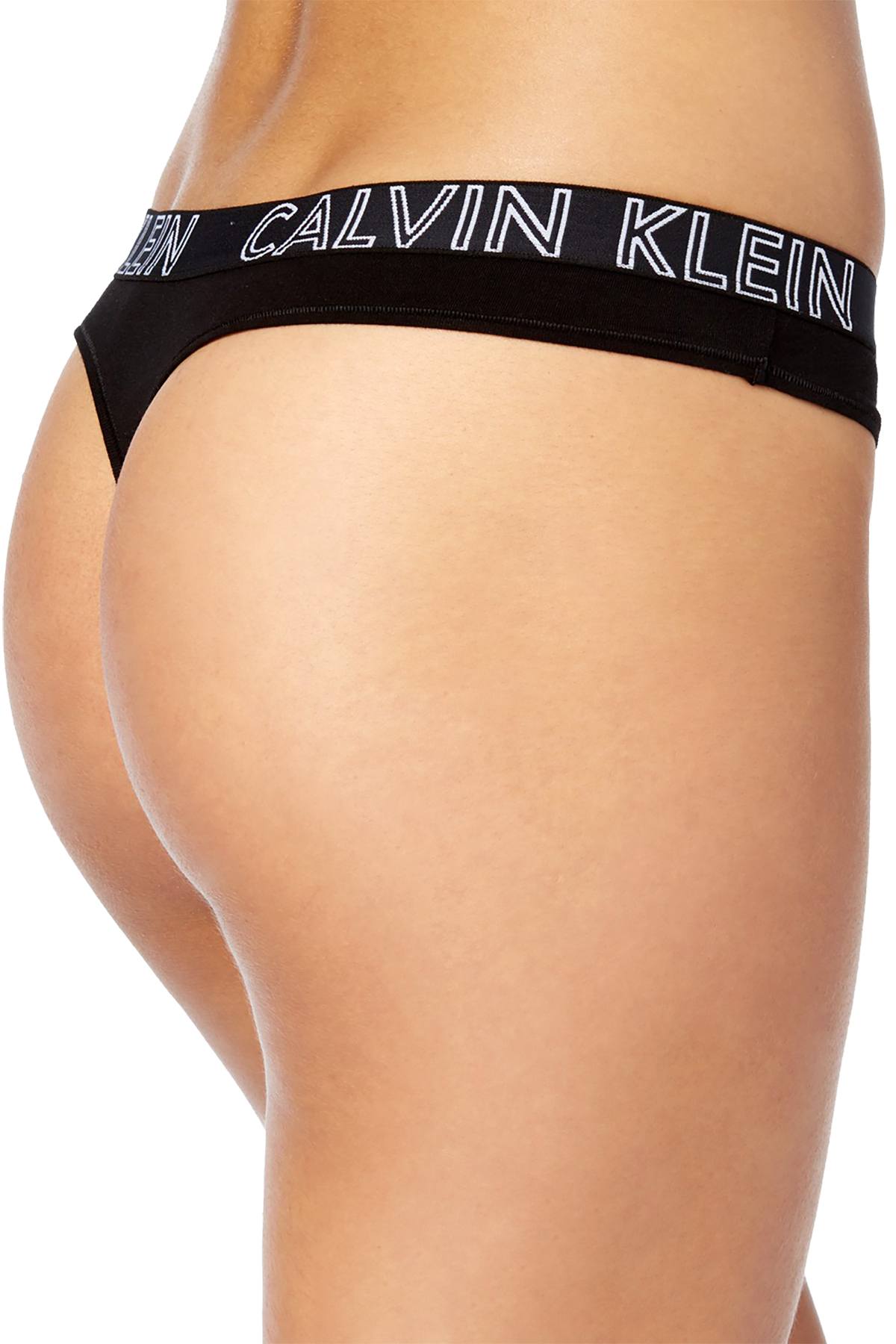Calvin Klein Black Ultimate Logo-Waist Thong