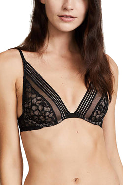 Calvin Klein Black Vixen Molded Lace Bra thumbnail 3