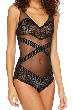 Calvin Klein Black Vixen Sculpting Mesh/Lace Bodysuit thumbnail 3