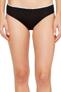 Calvin Klein Black/White/Grey Cotton Stretch Logo Bikini Panty 5 Pack thumbnail 4
