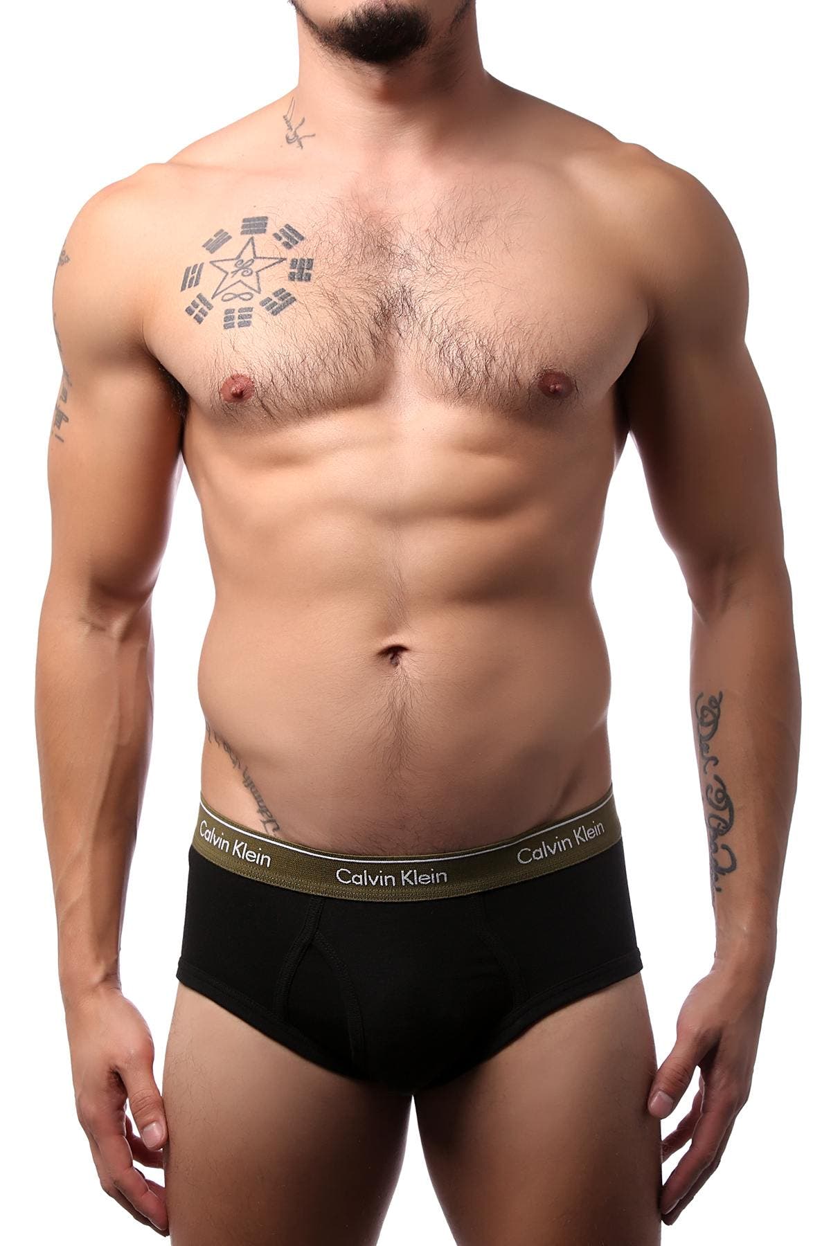 Calvin Klein Black and Army NB1428 Brief