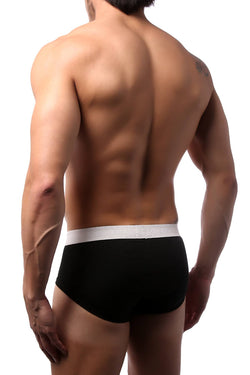 Calvin Klein Black and Light Grey NB1428 Brief thumbnail 2