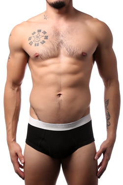 Calvin Klein Black and Light Grey NB1428 Brief thumbnail 1