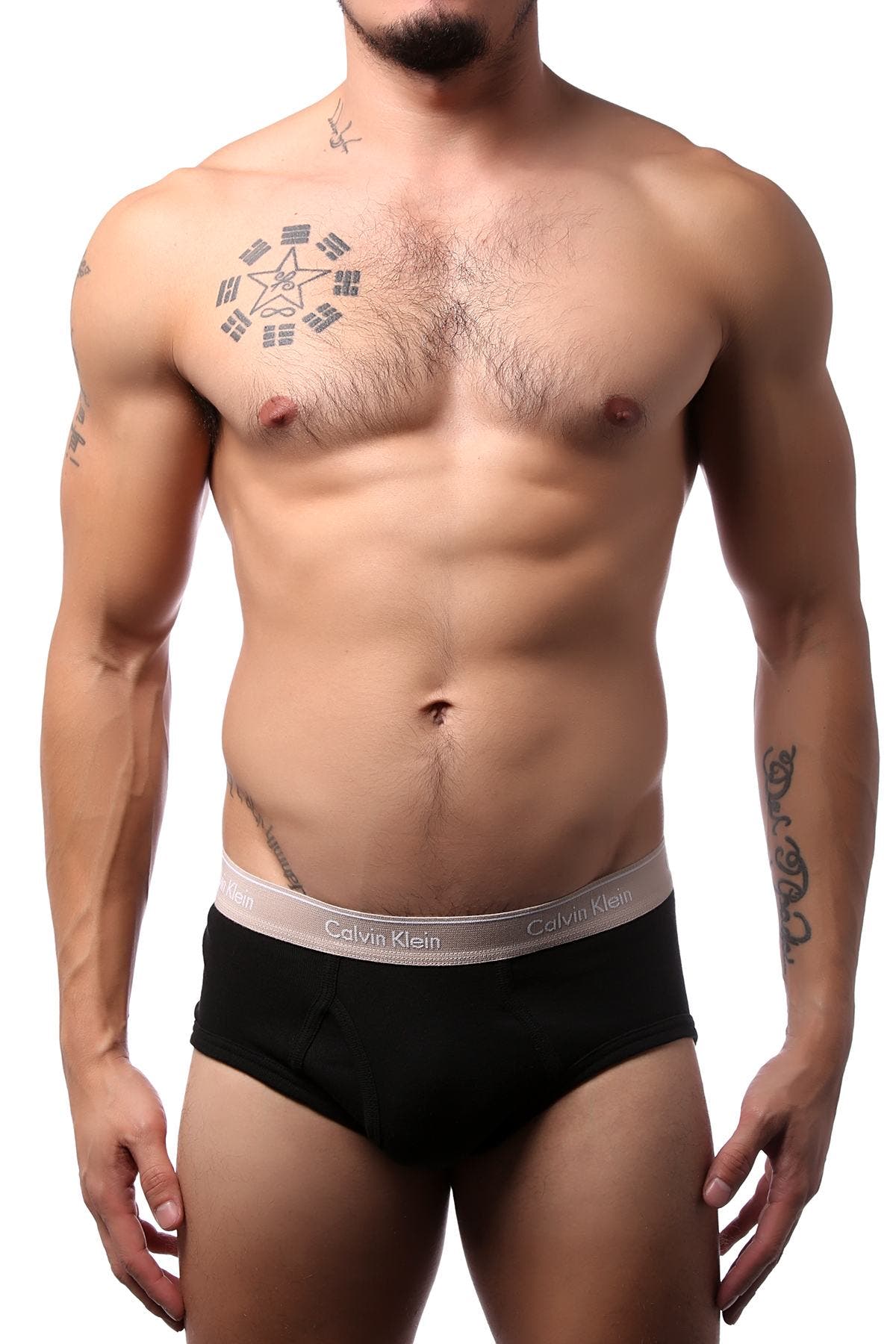 Calvin Klein Black and Tan NB1428 Brief