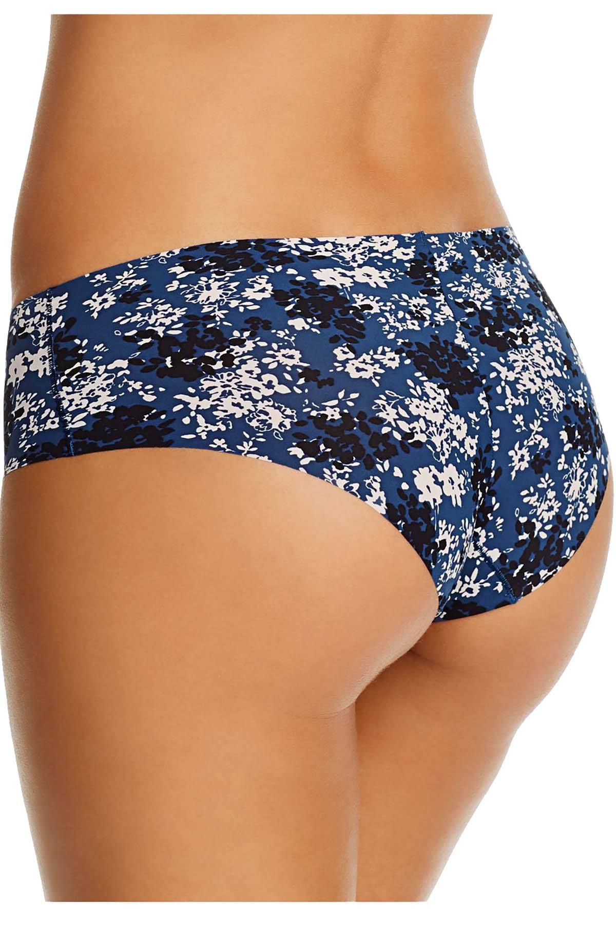 Calvin Klein Blue Floral Print Invisibles Hipster