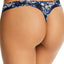 Calvin Klein Blue Floral Print Invisibles Thong
